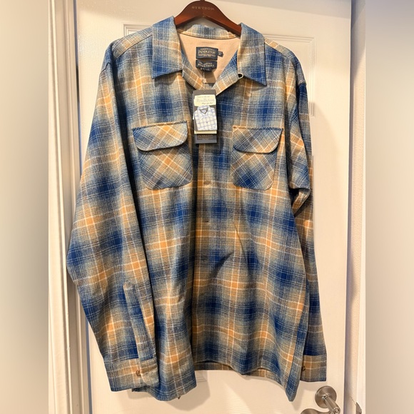 Pendleton Other - Pendleton Blue and Tan Plaid Shirt Xl tall